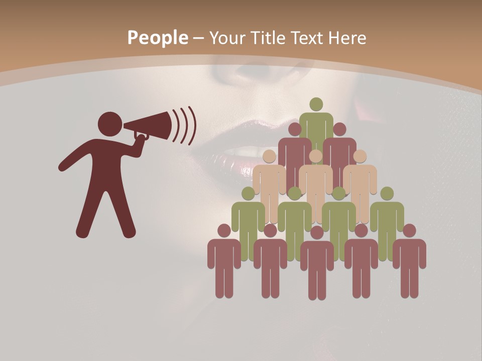 Serious Sensuality Collar PowerPoint Template