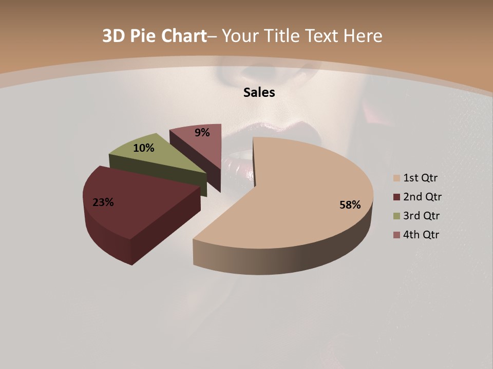 Serious Sensuality Collar PowerPoint Template