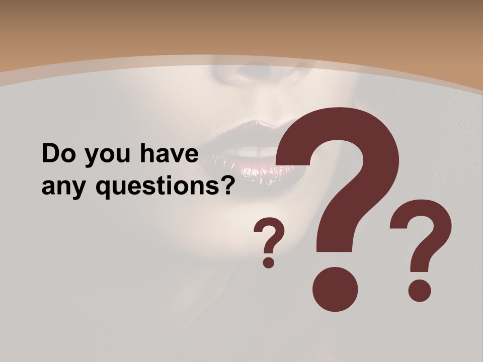 Serious Sensuality Collar PowerPoint Template