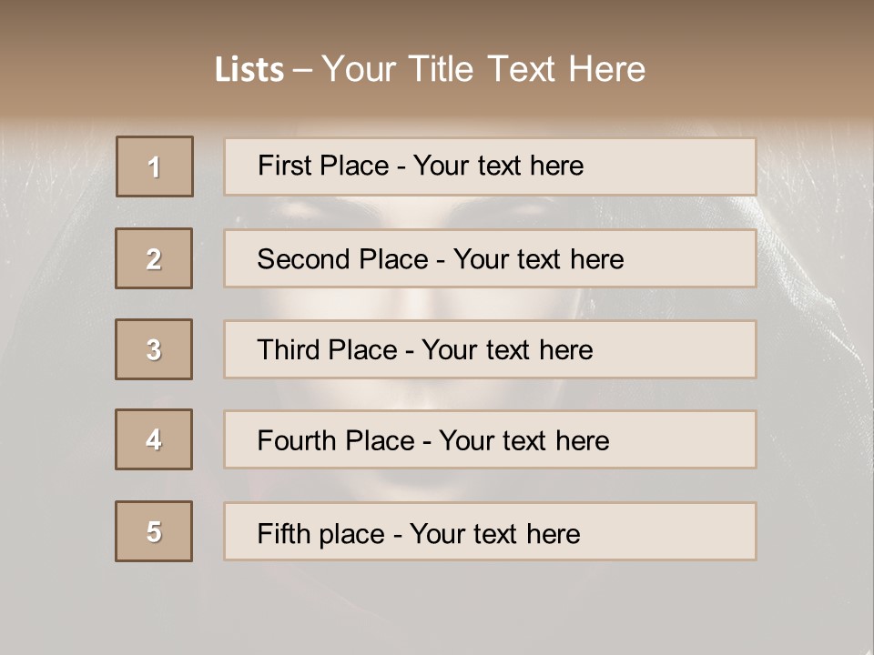 Human Eyes Head PowerPoint Template