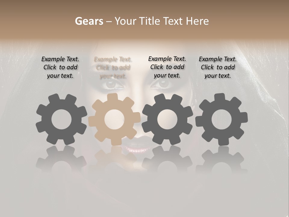 Human Eyes Head PowerPoint Template