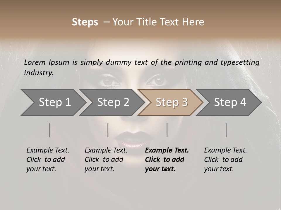 Human Eyes Head PowerPoint Template