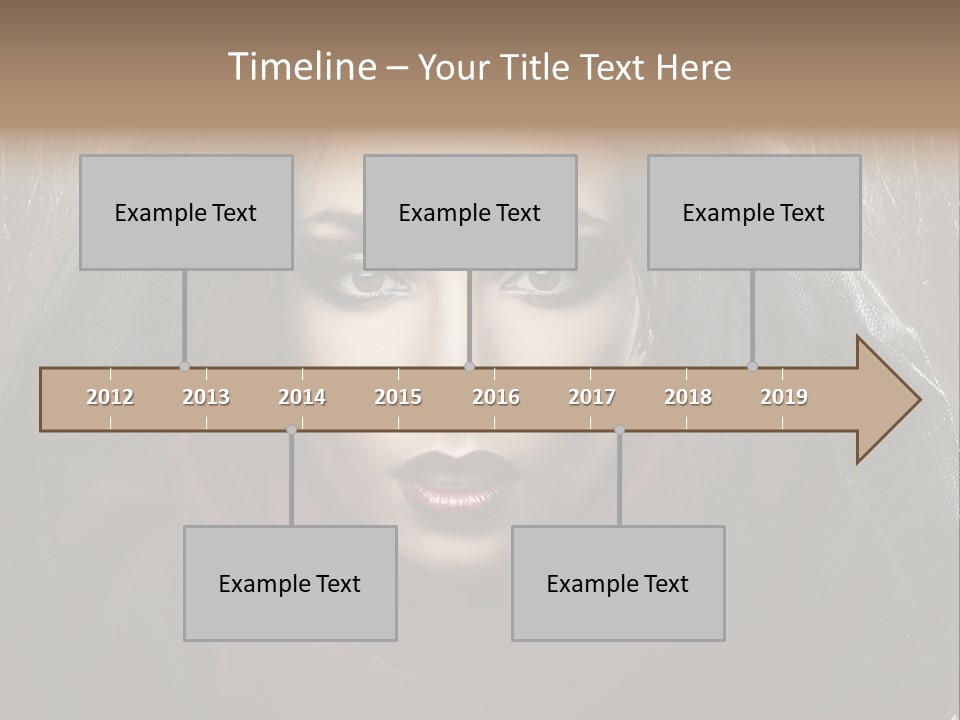 Human Eyes Head PowerPoint Template