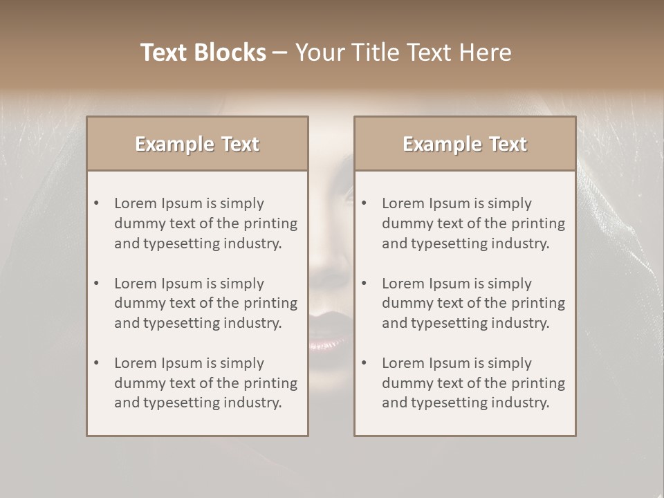 Human Eyes Head PowerPoint Template