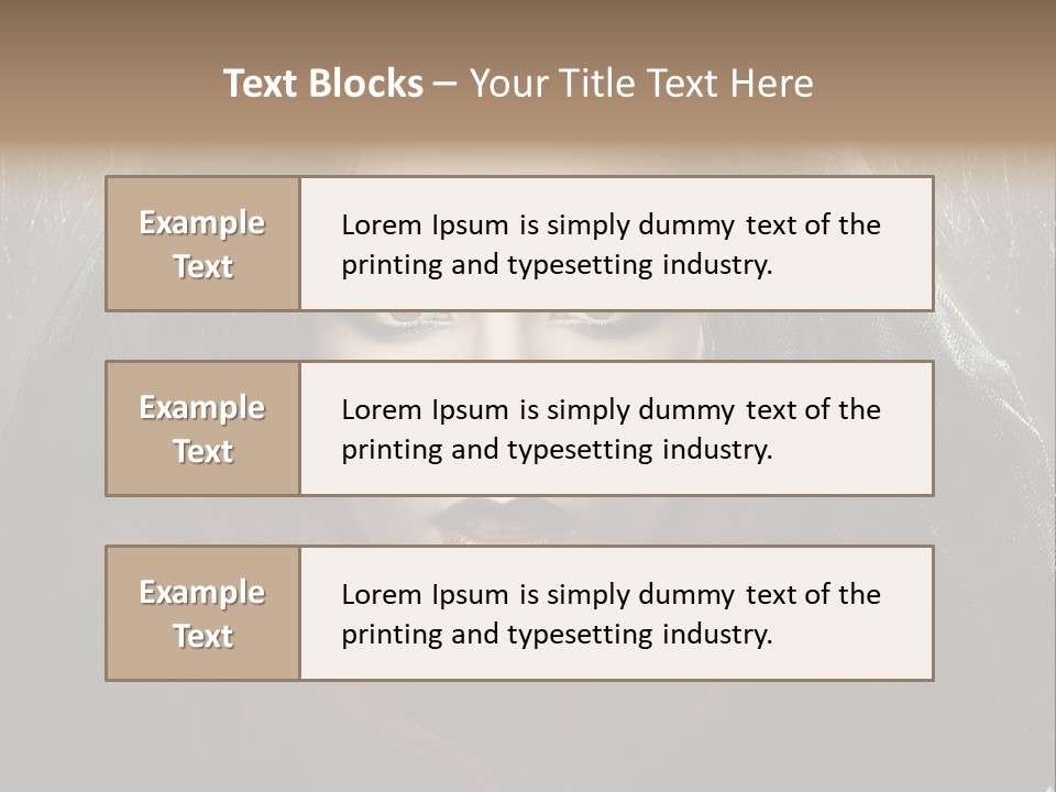 Human Eyes Head PowerPoint Template