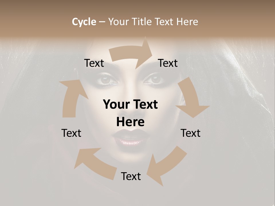 Human Eyes Head PowerPoint Template