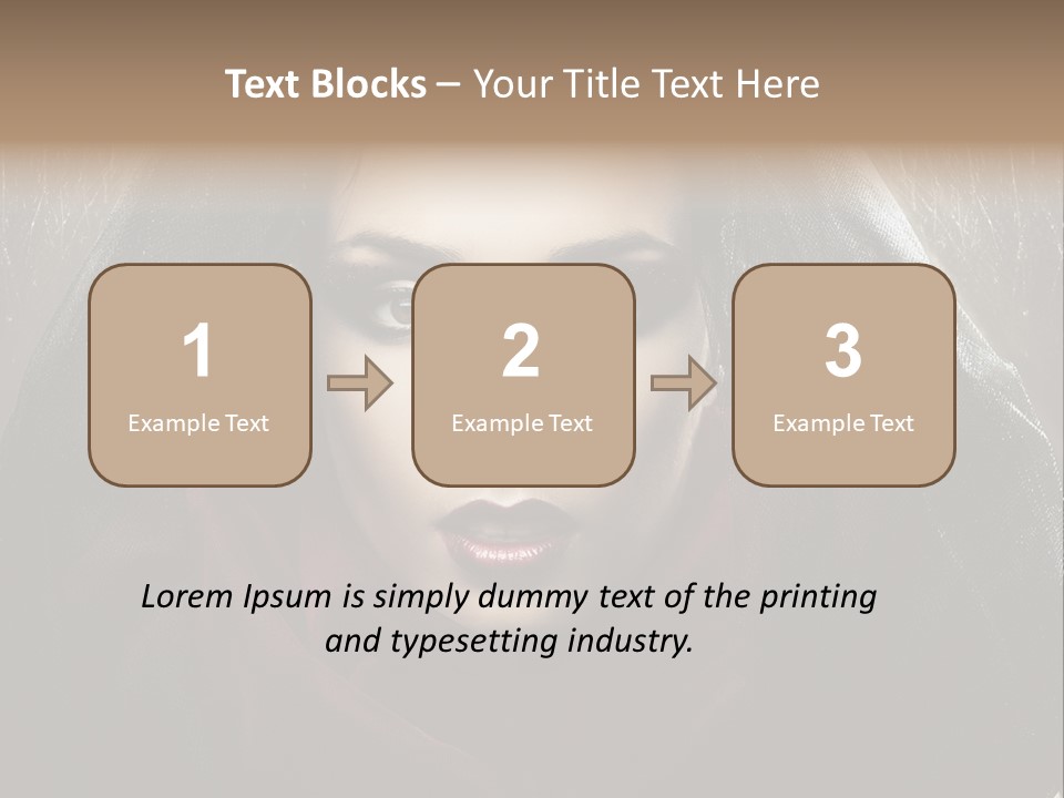 Human Eyes Head PowerPoint Template