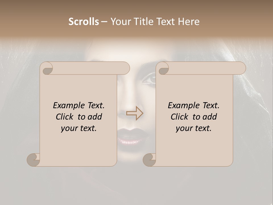 Human Eyes Head PowerPoint Template