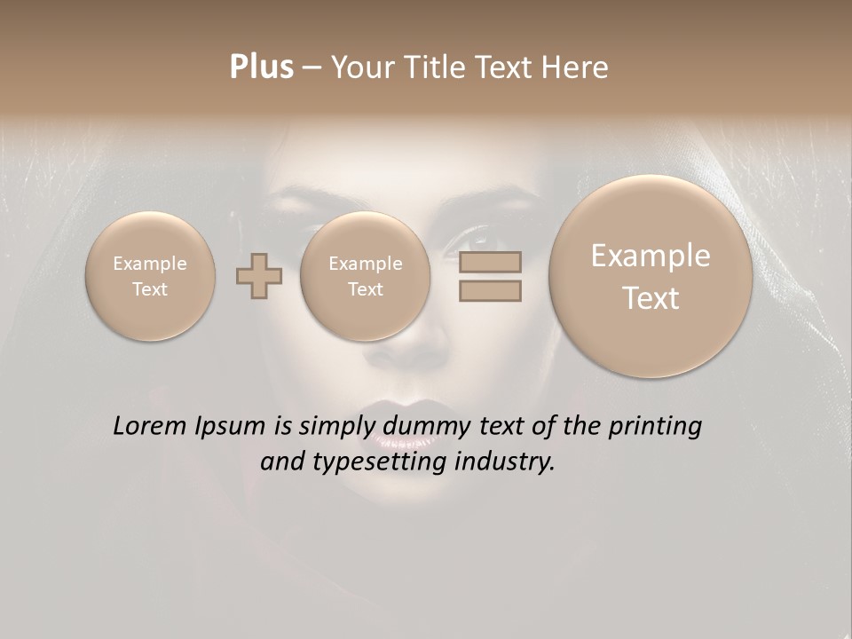 Human Eyes Head PowerPoint Template