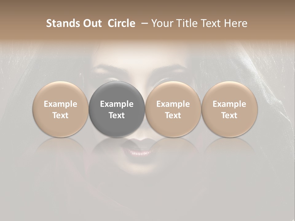 Human Eyes Head PowerPoint Template