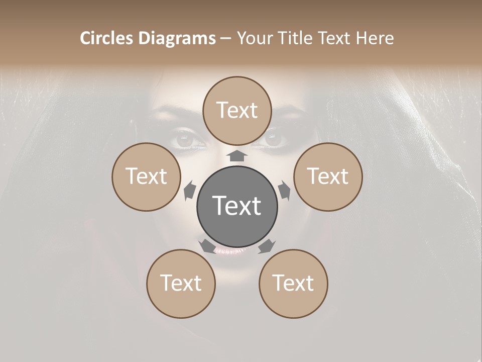 Human Eyes Head PowerPoint Template