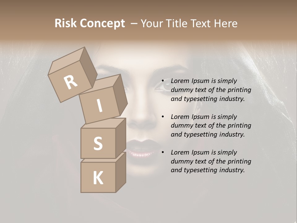 Human Eyes Head PowerPoint Template