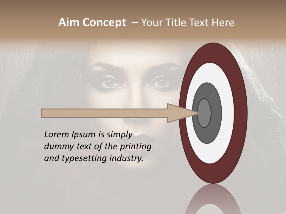 Human Eyes Head PowerPoint Template