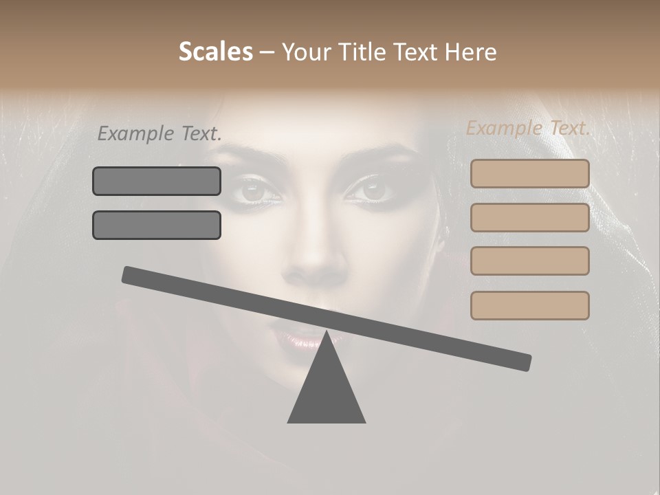 Human Eyes Head PowerPoint Template