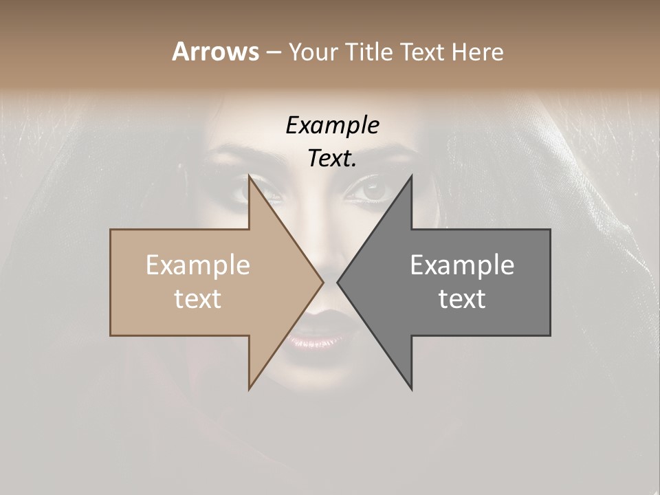 Human Eyes Head PowerPoint Template