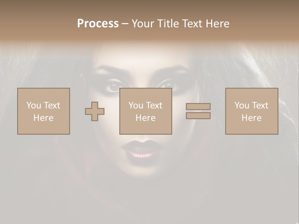 Human Eyes Head PowerPoint Template