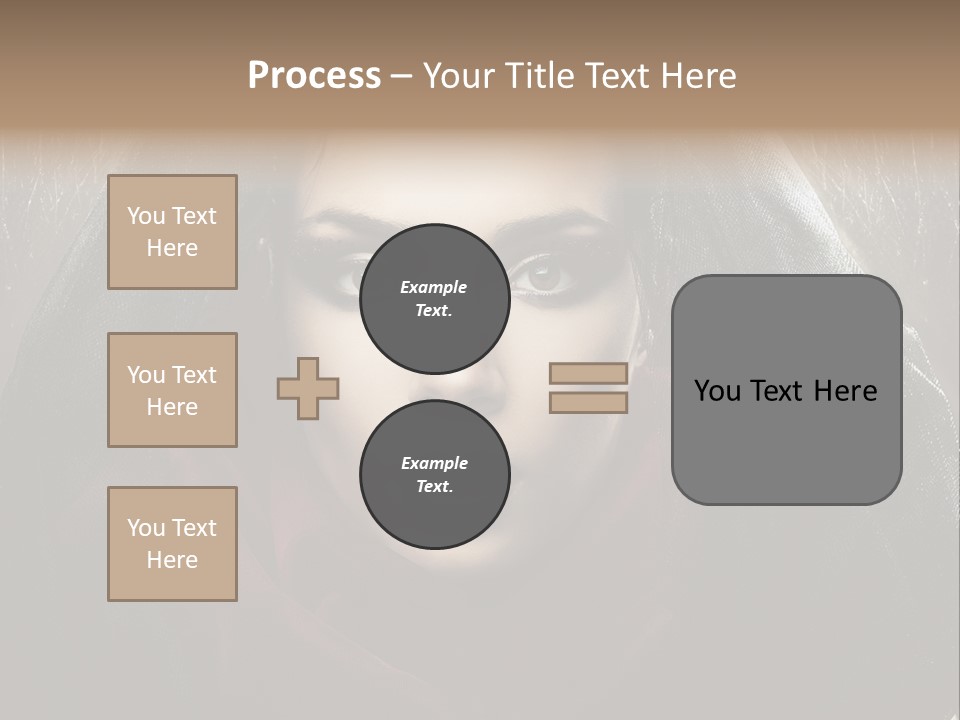 Human Eyes Head PowerPoint Template