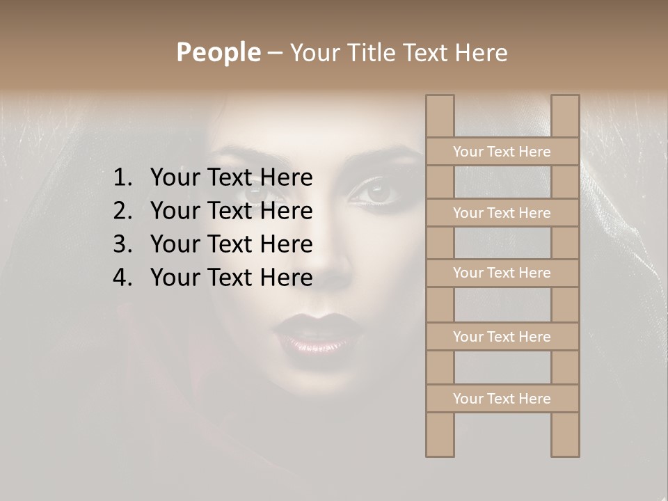 Human Eyes Head PowerPoint Template
