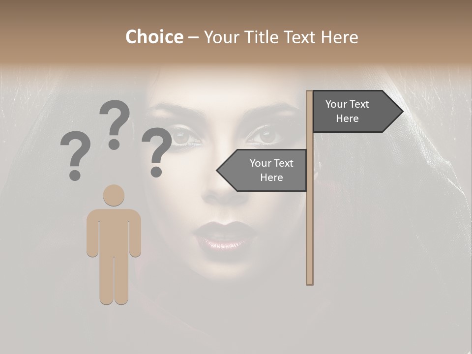 Human Eyes Head PowerPoint Template