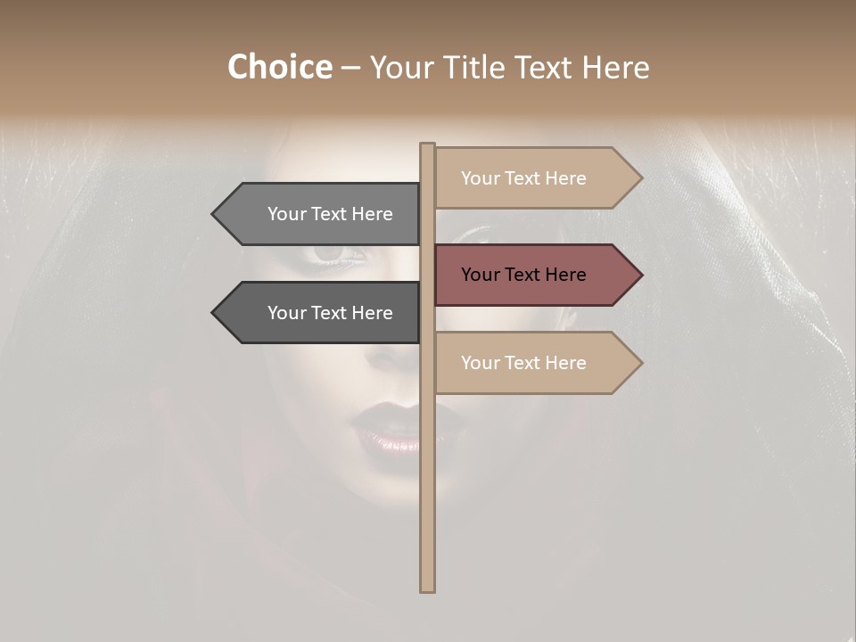 Human Eyes Head PowerPoint Template