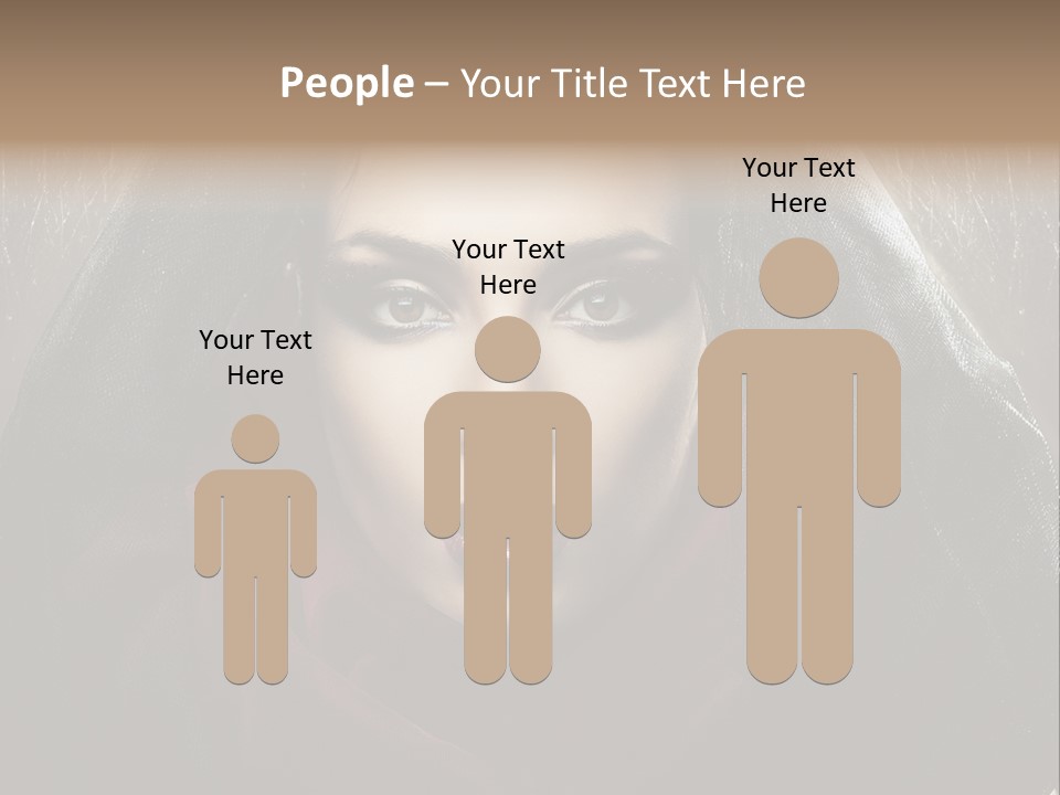 Human Eyes Head PowerPoint Template