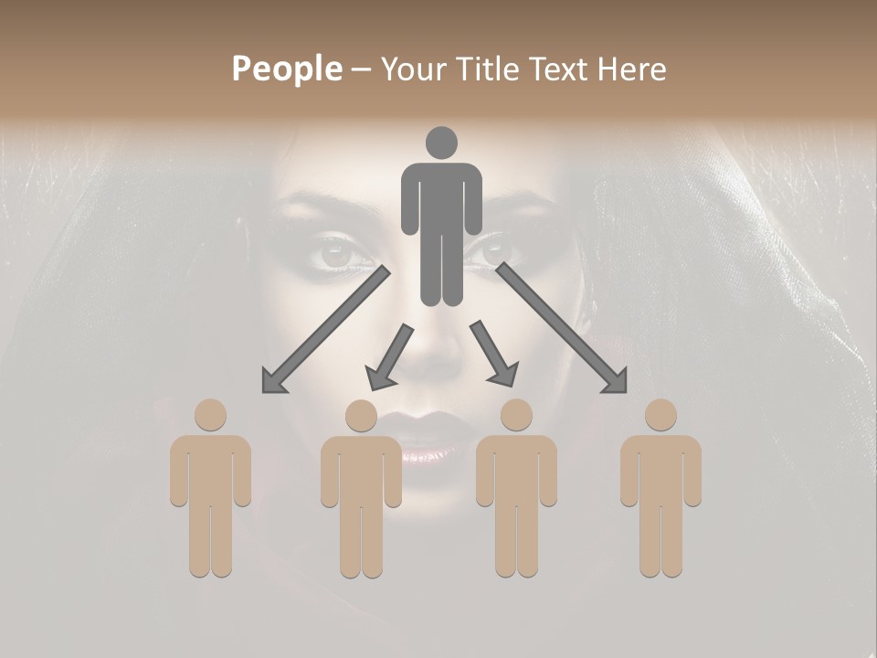 Human Eyes Head PowerPoint Template
