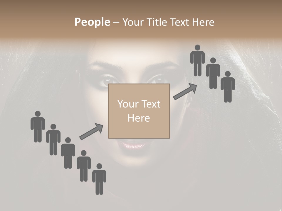 Human Eyes Head PowerPoint Template