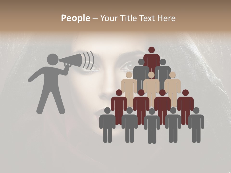 Human Eyes Head PowerPoint Template