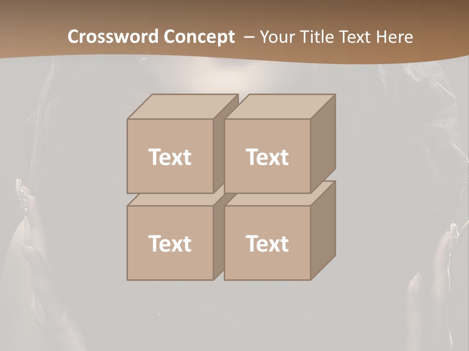 Seductive Femininity Human PowerPoint Template