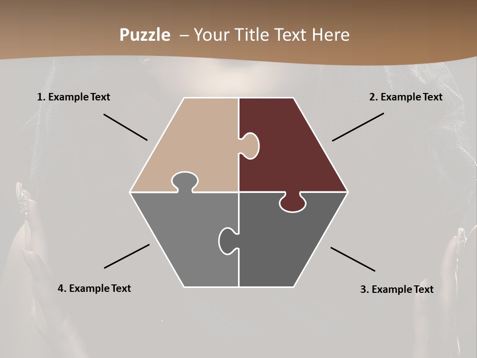 Seductive Femininity Human PowerPoint Template