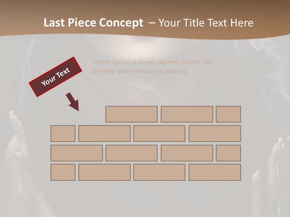 Seductive Femininity Human PowerPoint Template