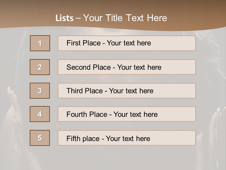 Seductive Femininity Human PowerPoint Template