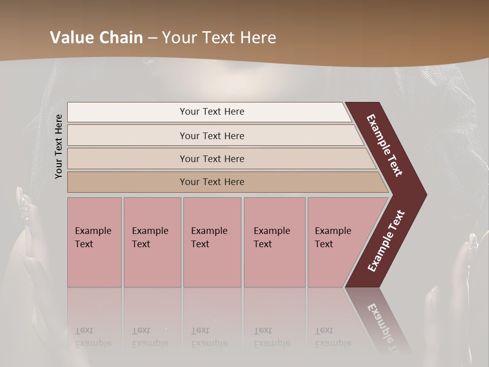 Seductive Femininity Human PowerPoint Template