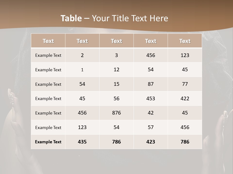Seductive Femininity Human PowerPoint Template
