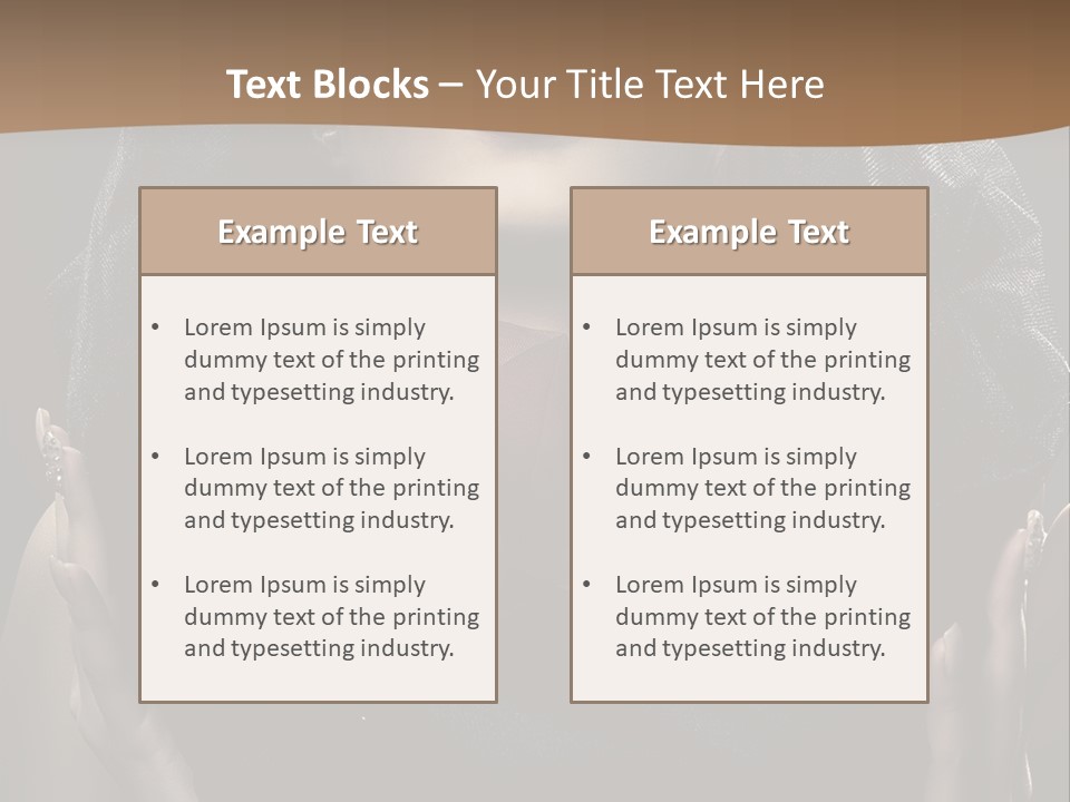 Seductive Femininity Human PowerPoint Template