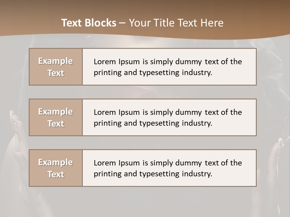 Seductive Femininity Human PowerPoint Template