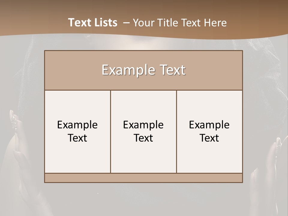 Seductive Femininity Human PowerPoint Template