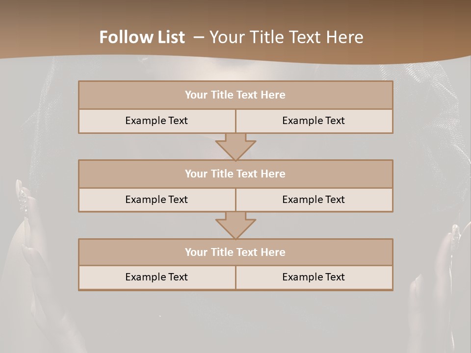 Seductive Femininity Human PowerPoint Template