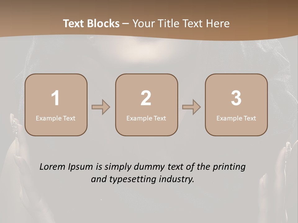 Seductive Femininity Human PowerPoint Template