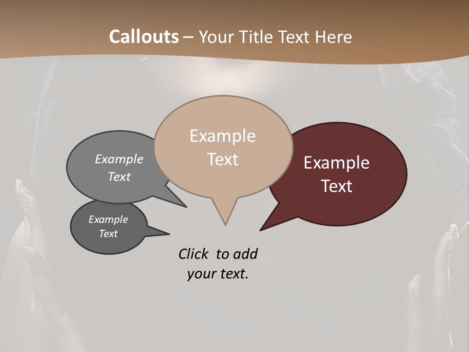 Seductive Femininity Human PowerPoint Template
