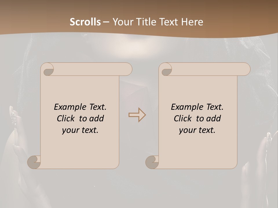 Seductive Femininity Human PowerPoint Template