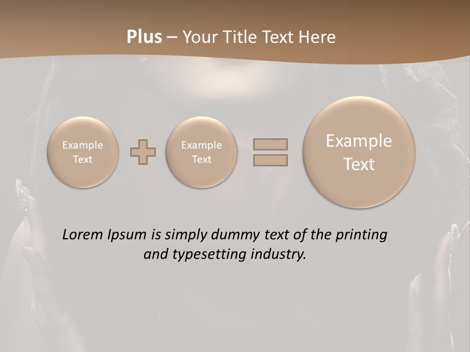 Seductive Femininity Human PowerPoint Template