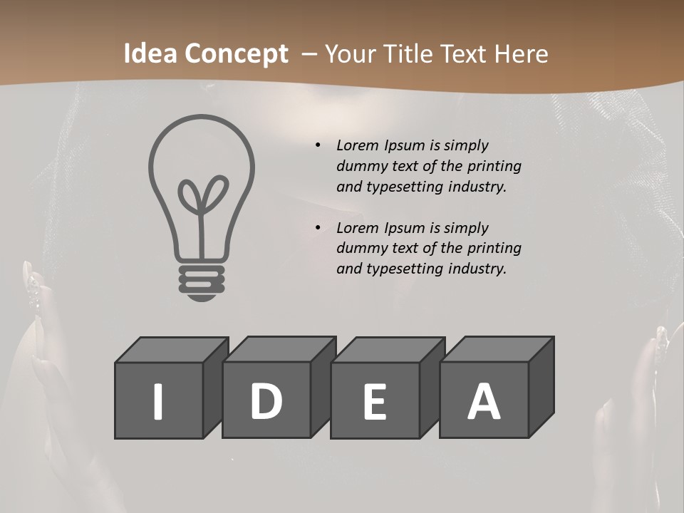 Seductive Femininity Human PowerPoint Template