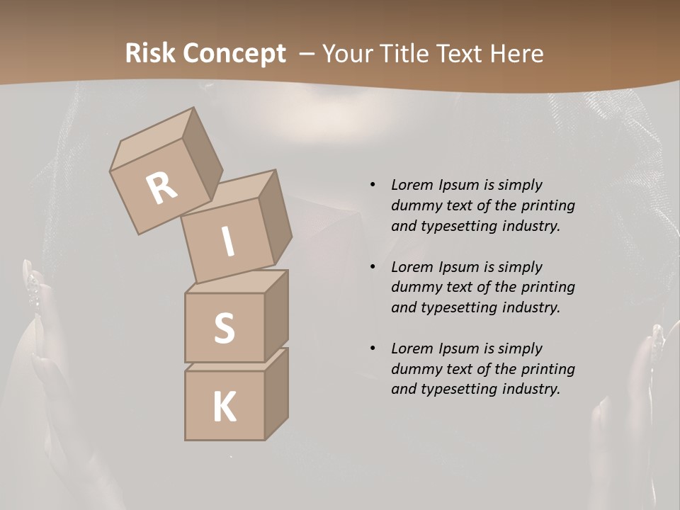 Seductive Femininity Human PowerPoint Template