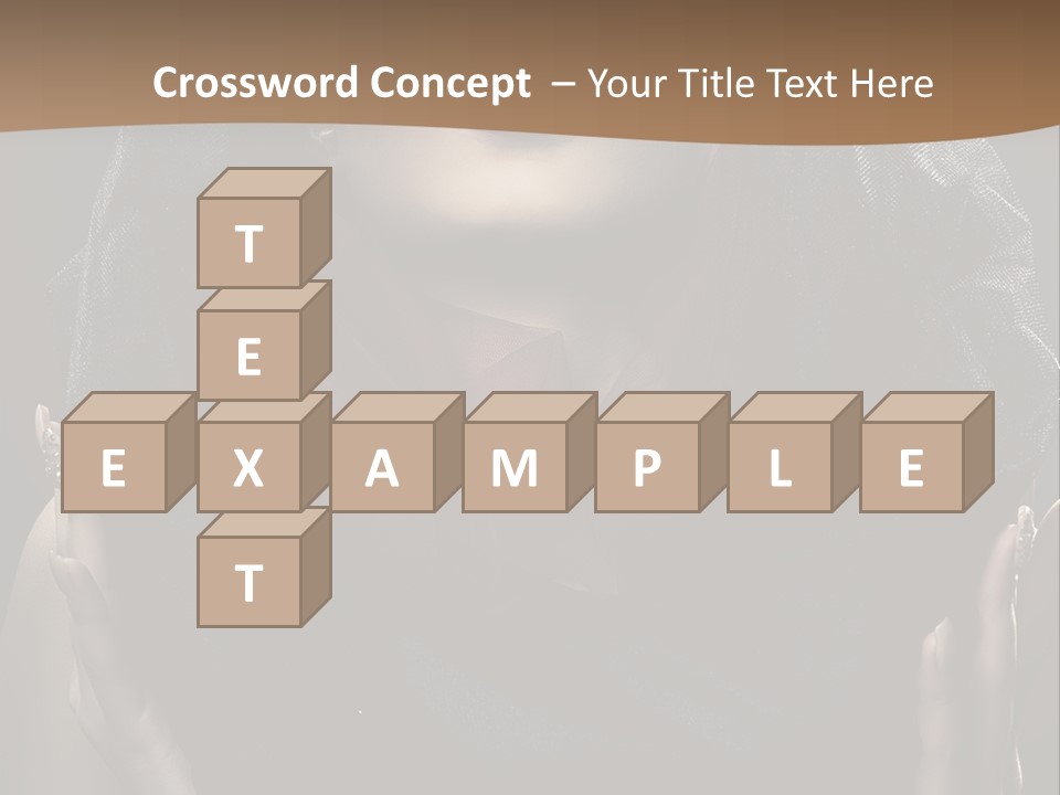 Seductive Femininity Human PowerPoint Template