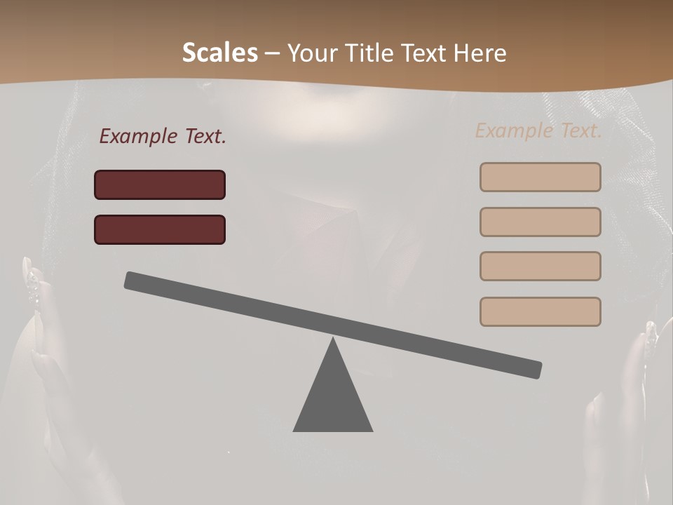 Seductive Femininity Human PowerPoint Template