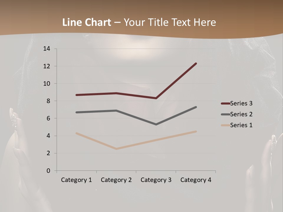 Seductive Femininity Human PowerPoint Template