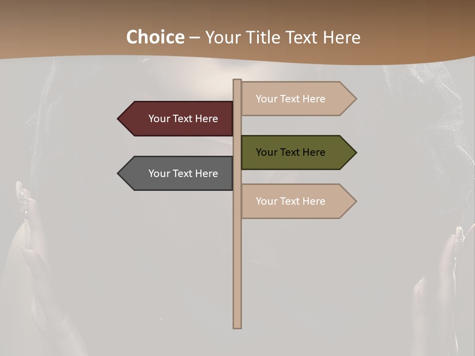 Seductive Femininity Human PowerPoint Template
