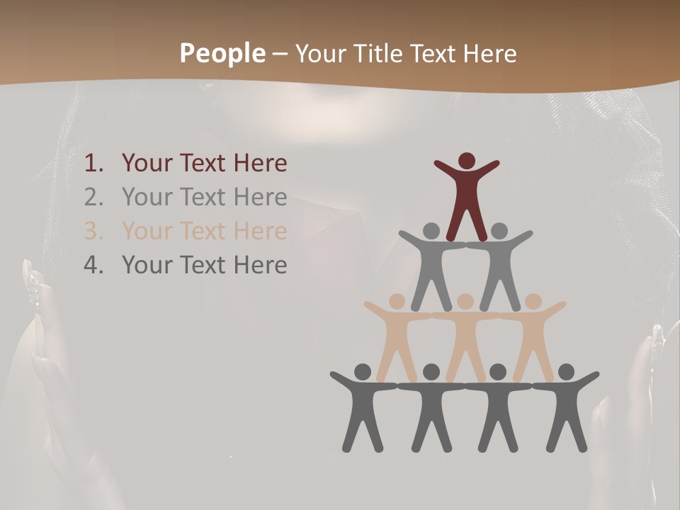 Seductive Femininity Human PowerPoint Template