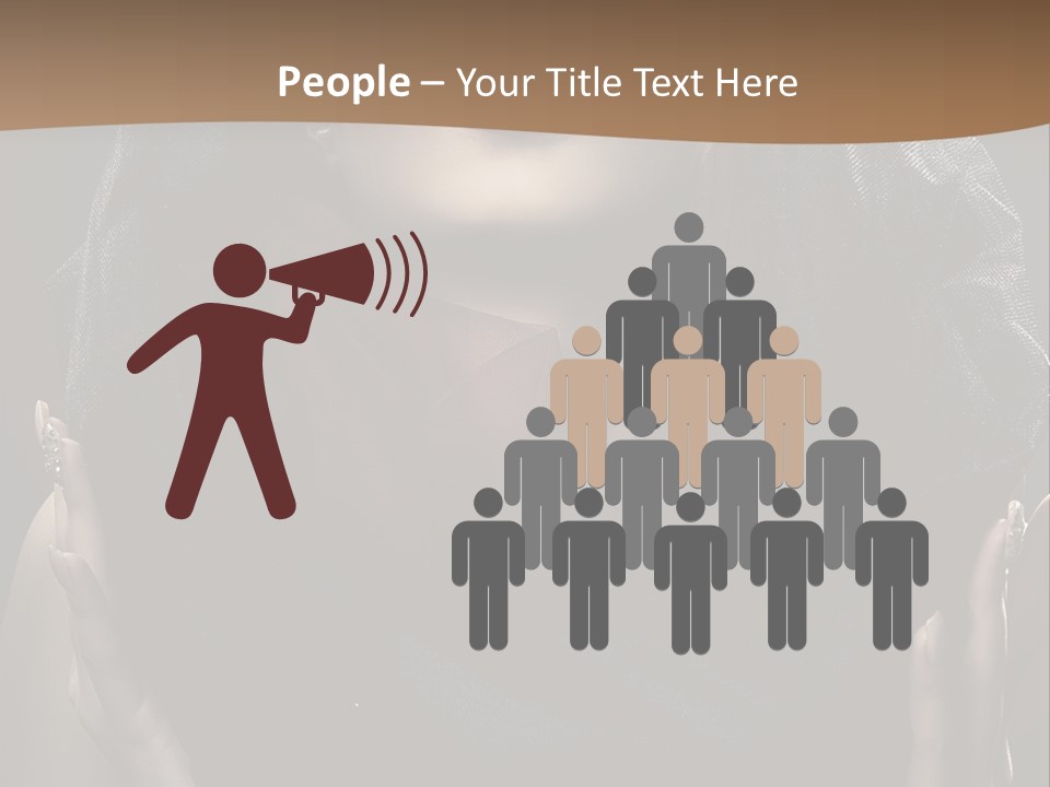 Seductive Femininity Human PowerPoint Template